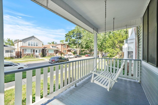 balcony with covered porch