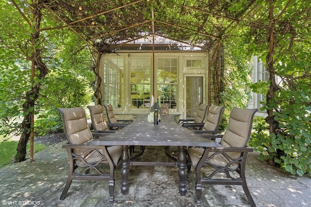 view of patio / terrace with outdoor dining area