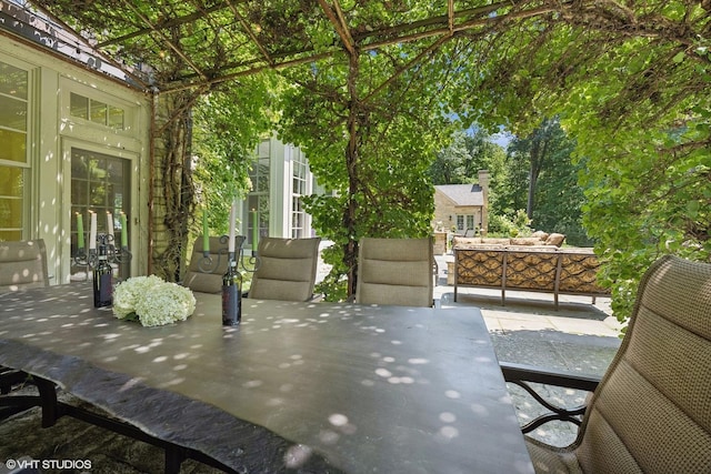 view of patio / terrace with french doors