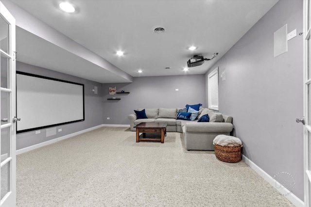 view of home theater