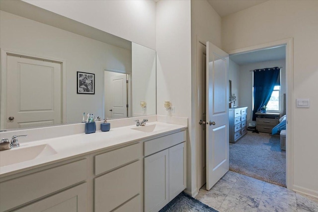 bathroom with vanity