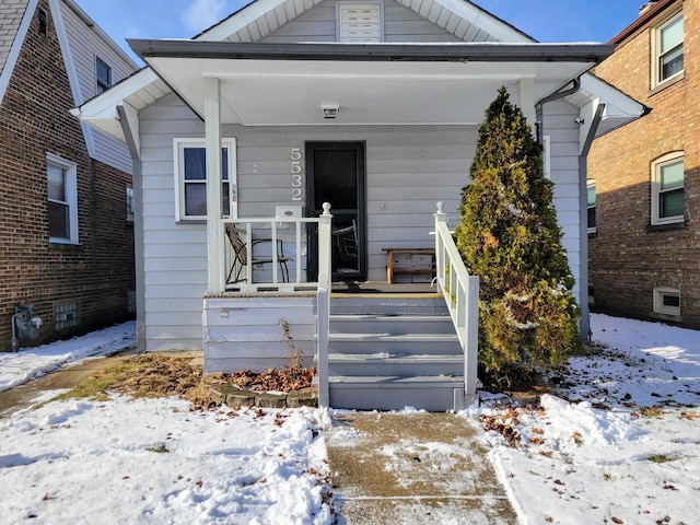 view of bungalow