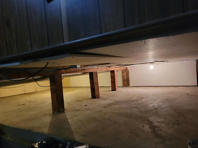 view of basement