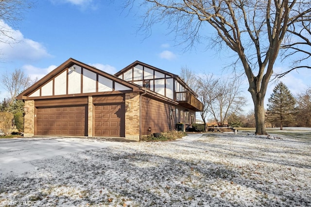 view of home's exterior featuring a garage