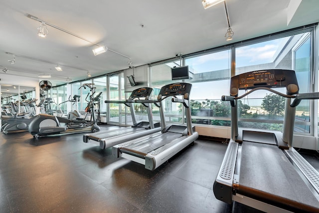 view of exercise room