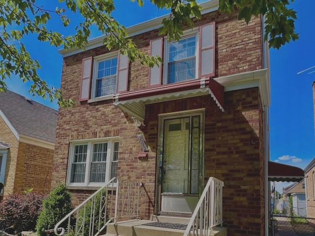 view of front of home