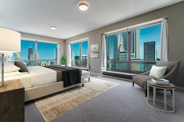 bedroom with carpet flooring