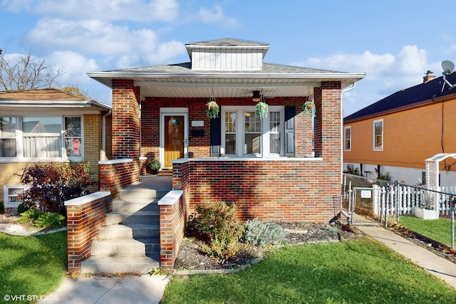 bungalow-style home featuring covered porch