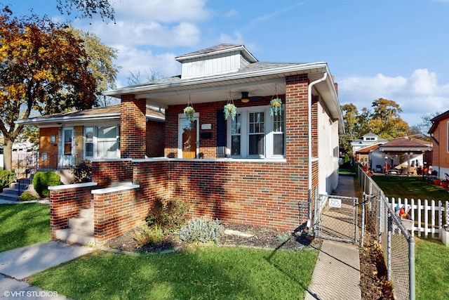 bungalow featuring a porch