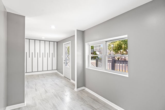 interior space featuring light hardwood / wood-style flooring