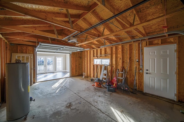 miscellaneous room featuring water heater