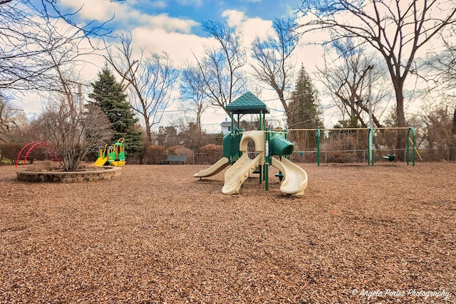 view of play area