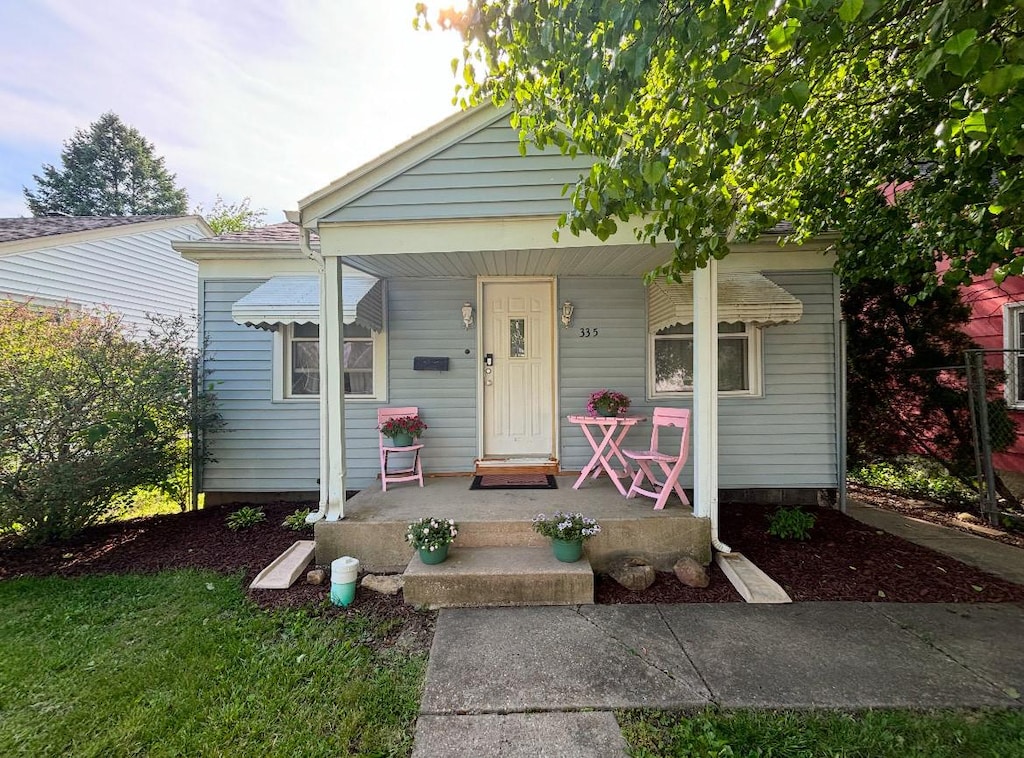 bungalow-style house with a porch