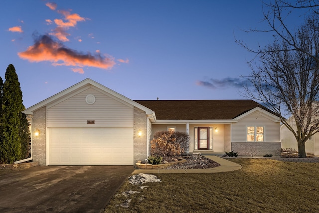 ranch-style house with a garage