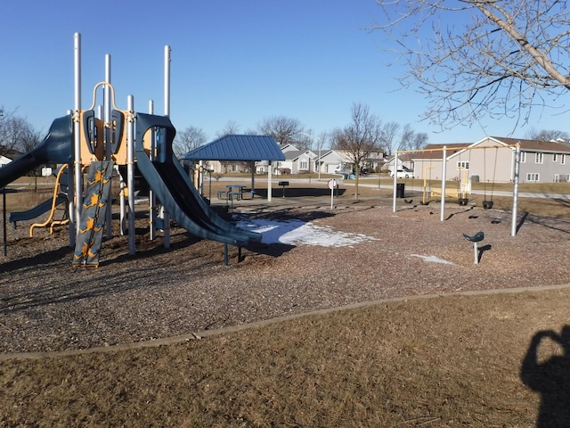 view of jungle gym