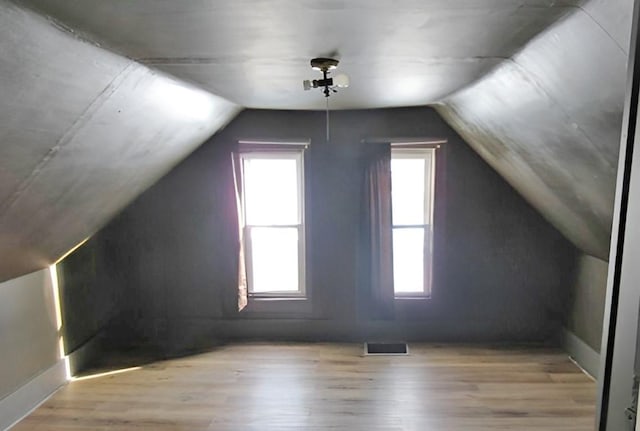285 Fulton Pl, Canton, IL 61520 - additional living space with wood finished floors and lofted ceiling