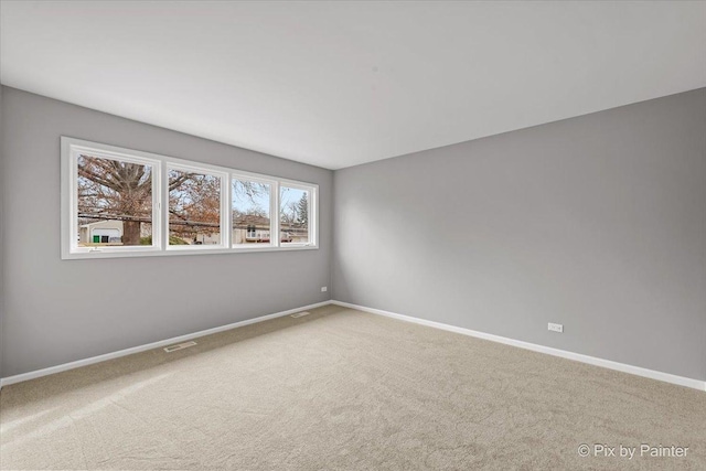 view of carpeted empty room