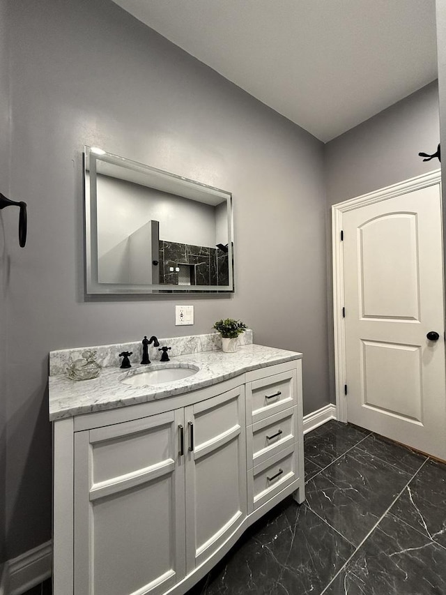 bathroom with vanity