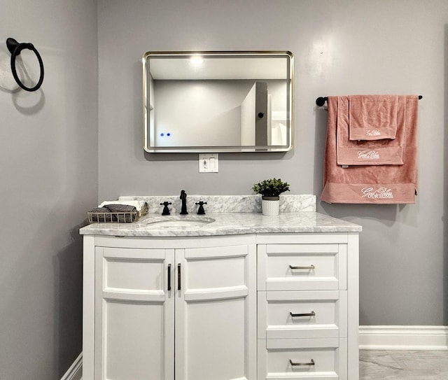 bathroom with vanity