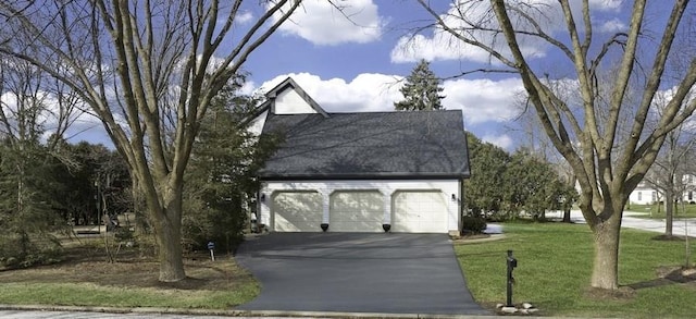 exterior space with a lawn