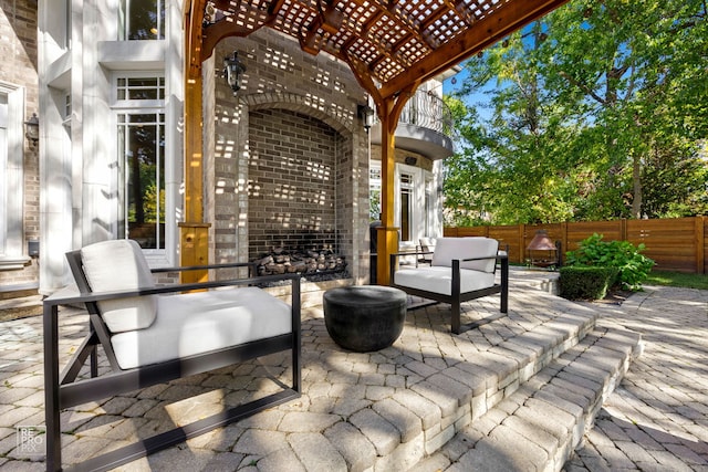 840 Chestnut St, Hinsdale, IL 60521 - view of patio / terrace with fence and an outdoor hangout area