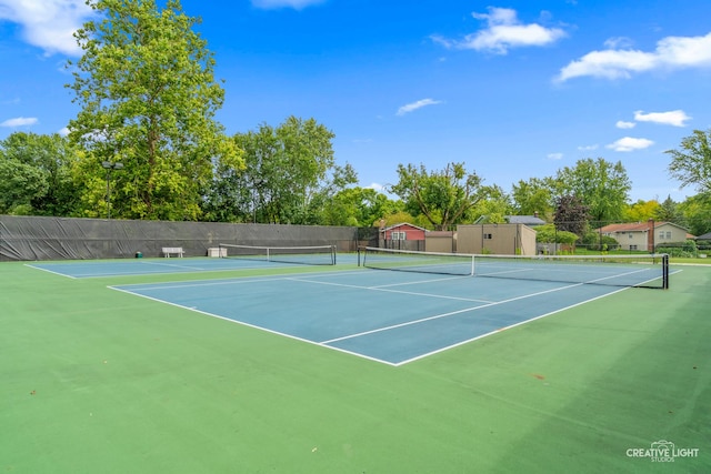 view of tennis court