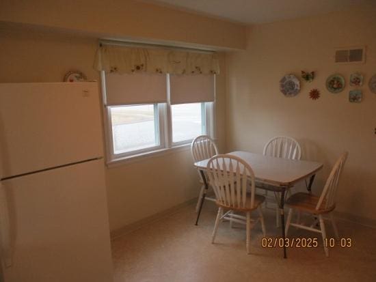 view of dining room