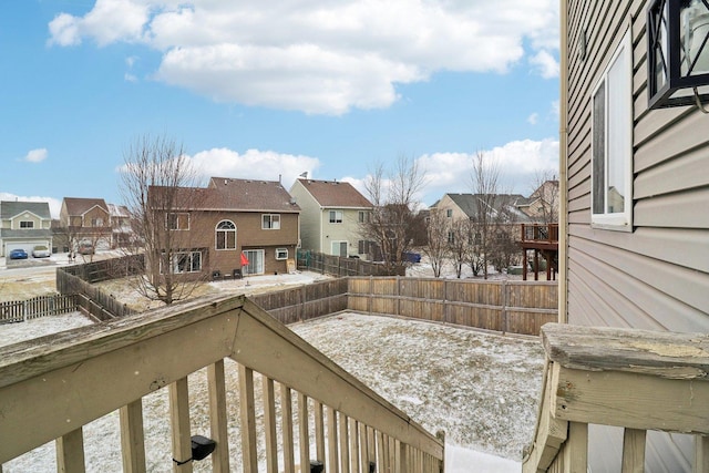 view of snowy yard