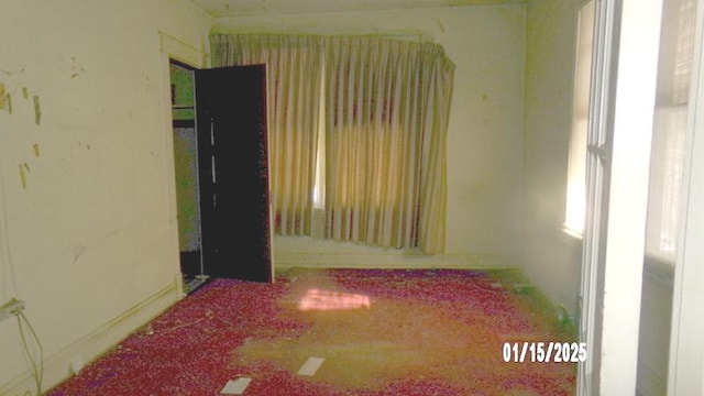 view of spare room