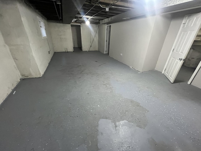 view of basement