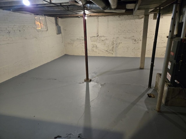 view of basement