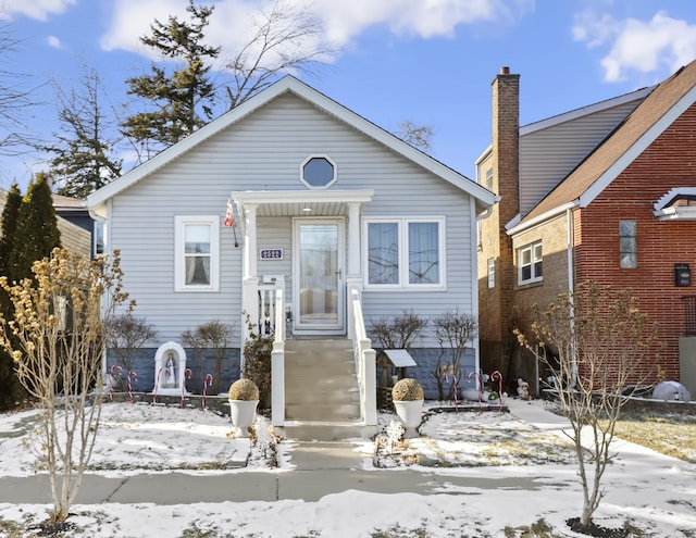 view of bungalow-style house