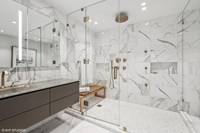 bathroom with toilet, parquet flooring, vanity, and crown molding