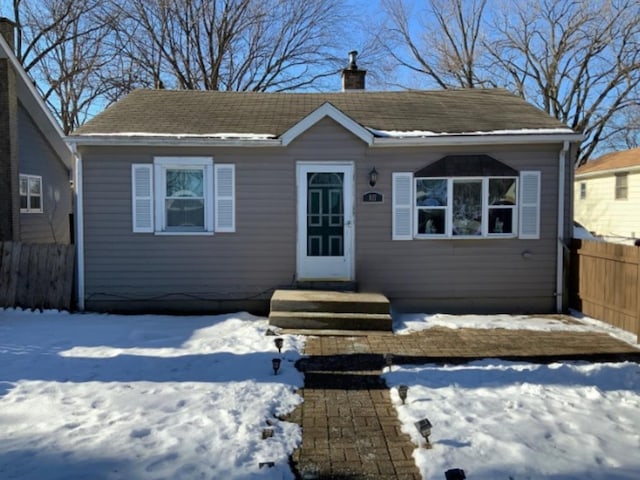 view of front of home