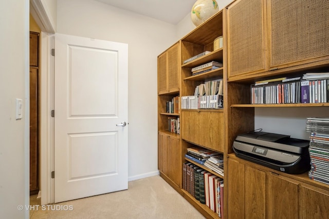 view of carpeted office