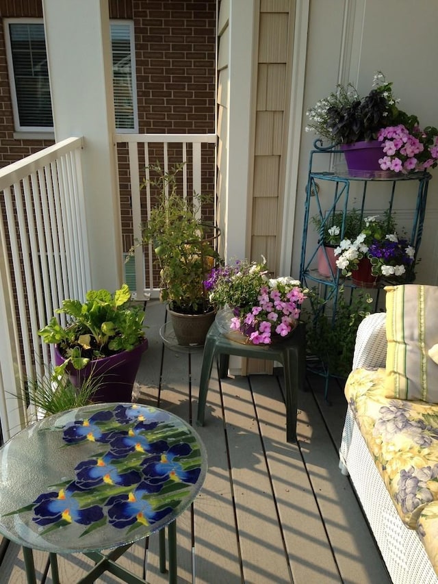 view of balcony