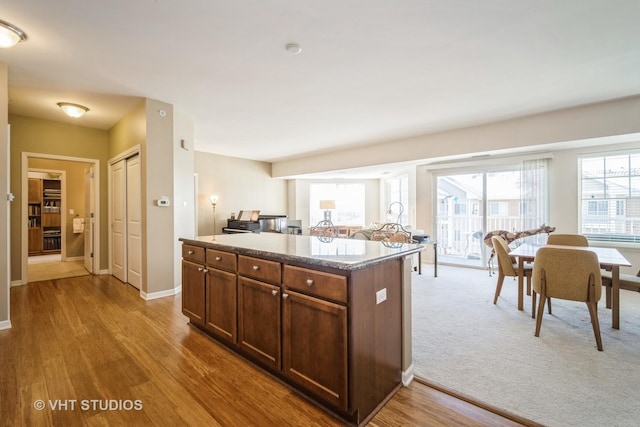 kitchen featuring hardwood / wood-style floors