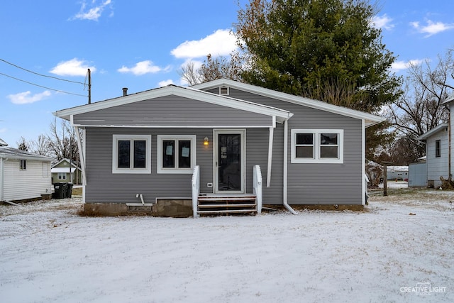 view of bungalow-style home