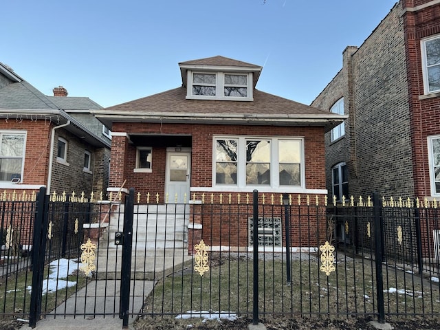 view of bungalow-style house