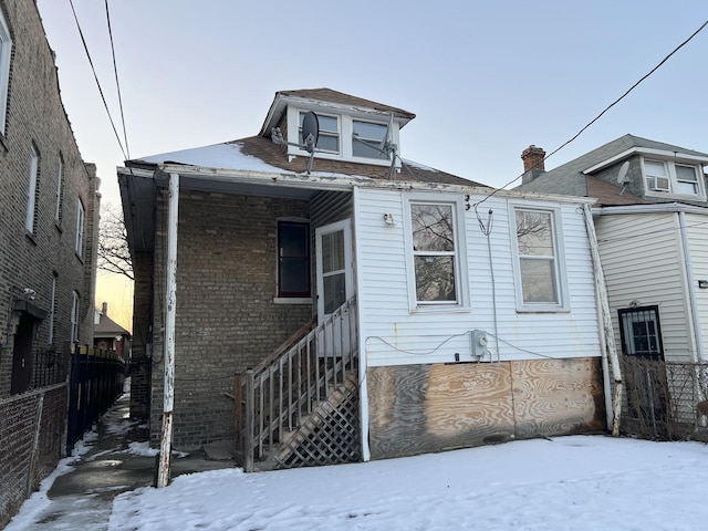 view of front of home