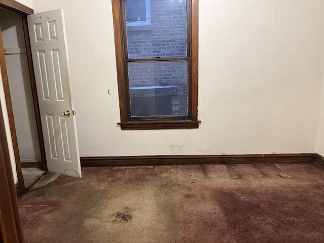 view of carpeted empty room