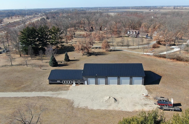 bird's eye view featuring a rural view