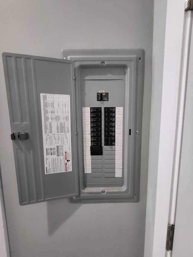 utility room with electric panel