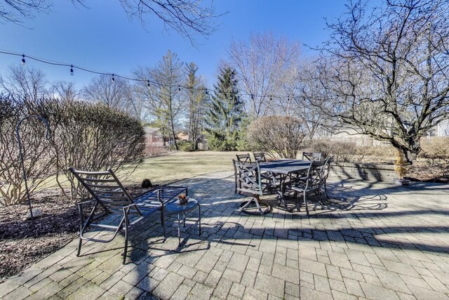 view of patio / terrace featuring outdoor dining area