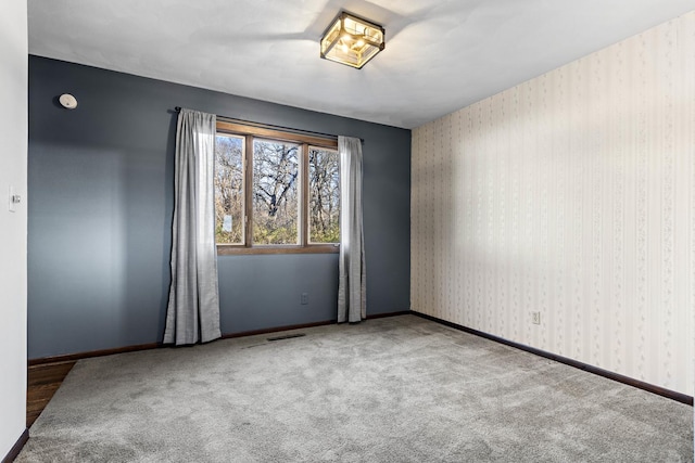 view of carpeted empty room