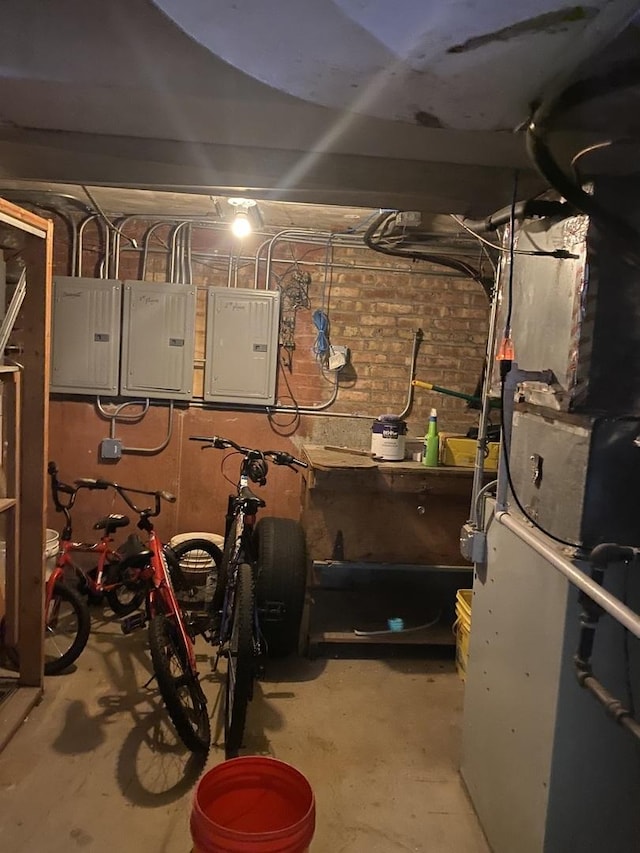 utility room featuring electric panel