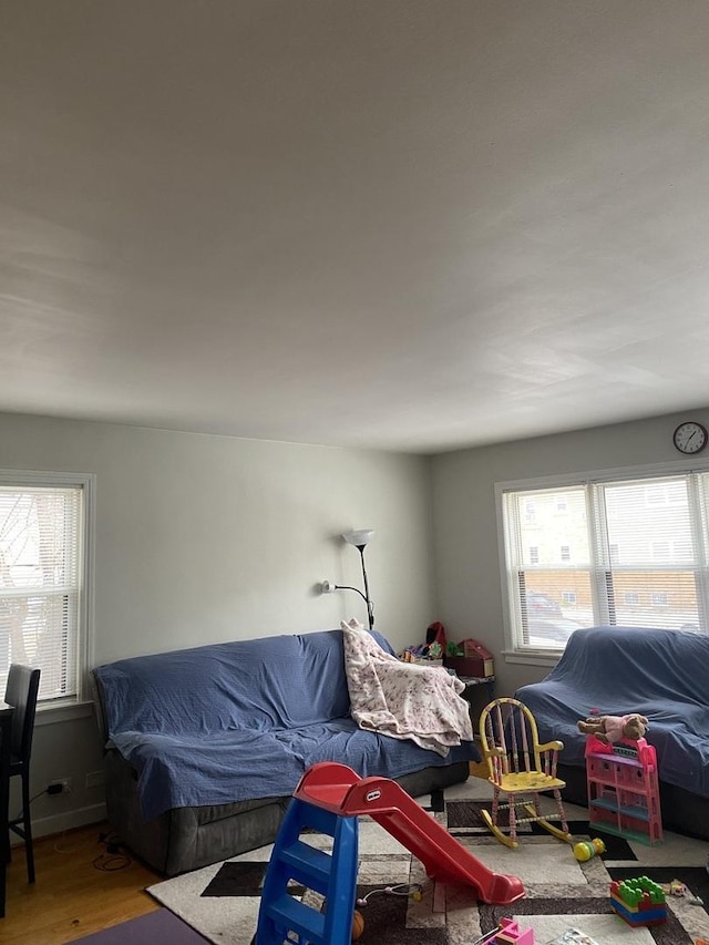 bedroom featuring hardwood / wood-style flooring