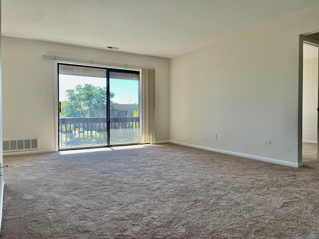 view of carpeted empty room