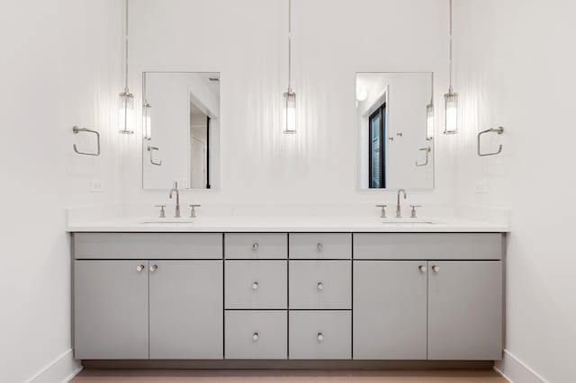 bathroom with vanity