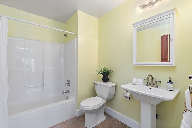 bathroom with  shower combination and toilet